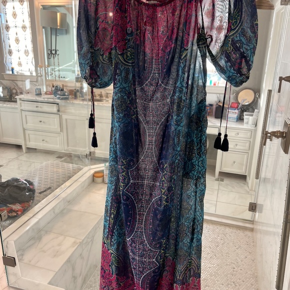 Sun-Kissed On Georgette Off-The-Shoulder Maxi Dress - Picture 13 of 15